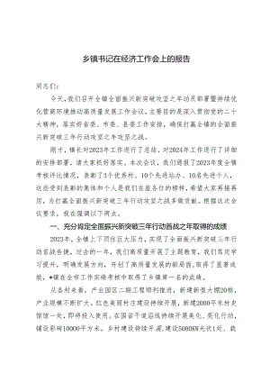 （2篇）乡镇书记在经济工作会上的报告.docx