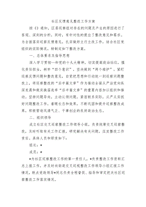 社区反馈意见整改工作方案.docx