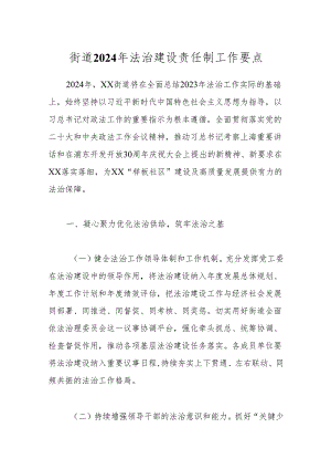 街道2024年法治建设责任制工作要点.docx