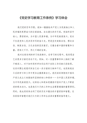 支部书记学习党史学习教育工作条例的心得体会五篇.docx