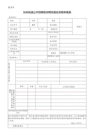 文冲街2018年招聘党建指导员报名登记表.docx