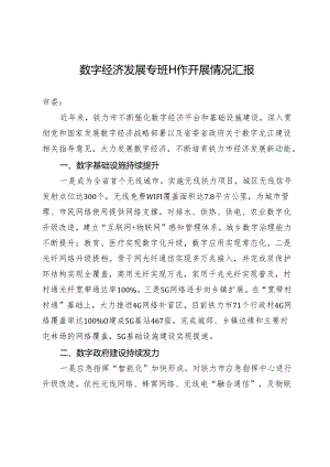 市关于数字经济工作开展情况的报告（2024.01.16）.docx