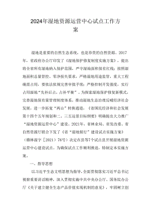 2024年湿地资源运营中心试点工作方案.docx