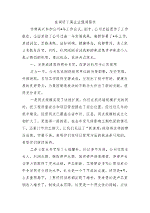 在调研下属企业强调要求.docx