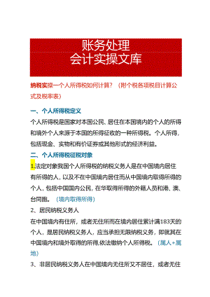 纳税实操-个人所得税如何计算.docx