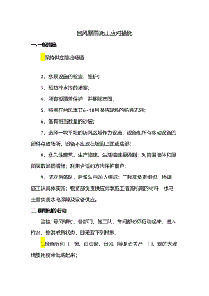 台风暴雨施工应对措施.docx