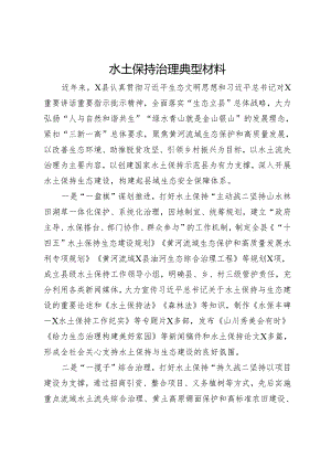 水土保持治理典型材料.docx