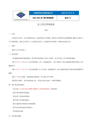 云南恒昊实业(集团)2024-2025晋升管理制度剖析.docx