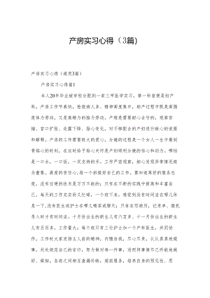 产房实习心得（3篇）.docx