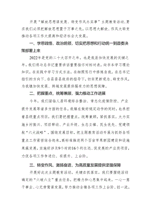 乡镇领导干部解放思想大讨论研讨会发言.docx
