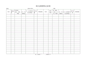幼儿园晨检记录表.docx