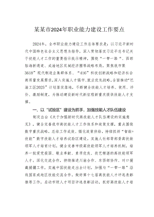某某市2024年职业能力建设工作要点.docx
