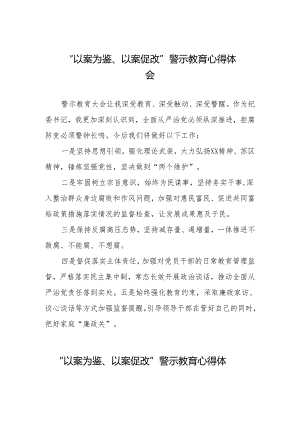 “以案为鉴、以案促改”警示教育心得感悟(9篇).docx