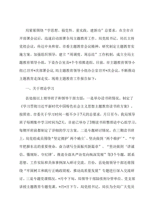 第二批主题教育开展情况的汇报.docx