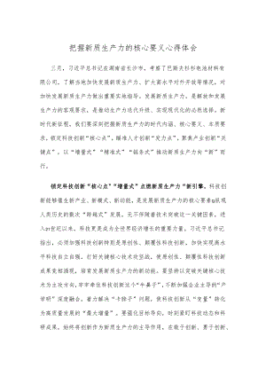 把握新质生产力的核心要义心得体会.docx
