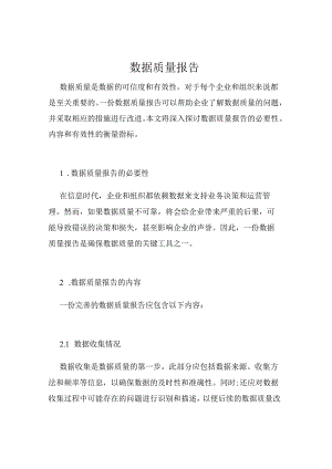 数据质量报告.docx