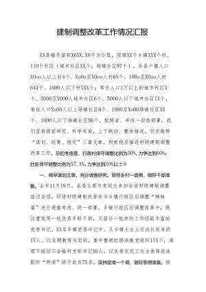 建制调整改革工作情况汇报.docx