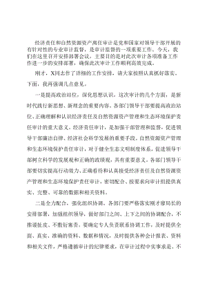 在审计部署会上的讲话.docx