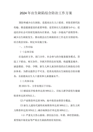 2024年出生缺陷综合防治工作方案.docx
