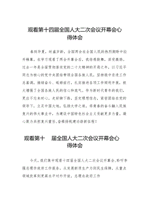 (三十七篇)观看2024第十四届全国人大二次会议开幕会的心得体会.docx
