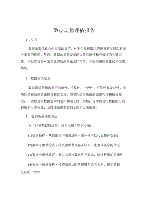 数据质量评估报告.docx