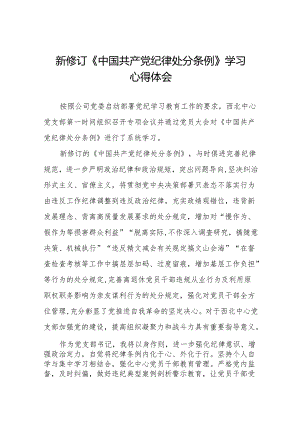 支部书记学习2024新版《中国共产党纪律处分条例》的心得体会11篇.docx