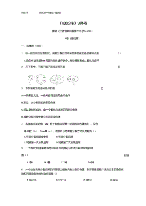 《减数分裂》训练卷.docx