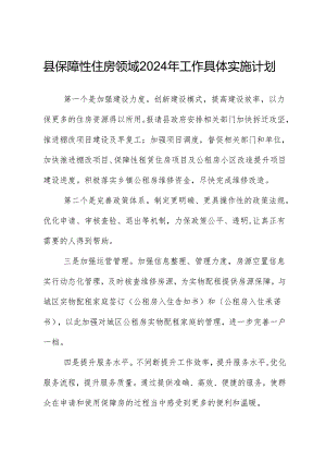 县保障性住房领域2024年工作计划.docx