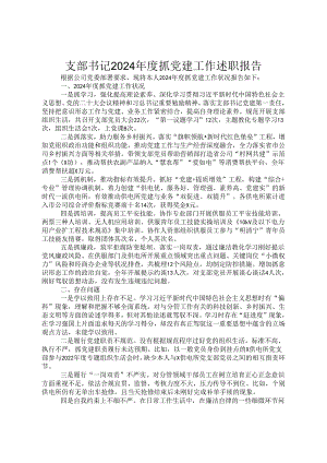 支部书记2024年度抓党建工作述职报告.docx
