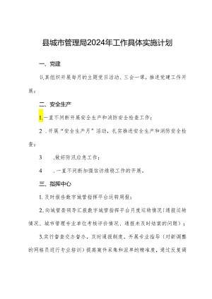 县城市管理局2024年工作计划.docx