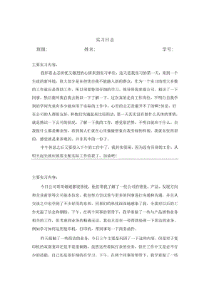 30篇实习日志.docx
