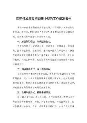 卫生院2024年医药领域腐败问题集中整治工作总结六篇.docx