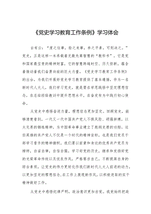 学习贯彻《党史学习教育工作条例》心得体会精品范文十九篇.docx