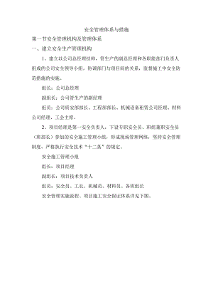 安全管理体系与措施 .docx