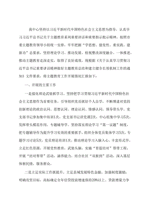 市某中心主题教育工作总结.docx