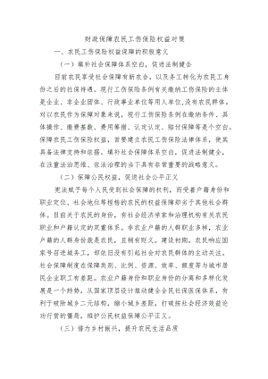 财政保障农民工伤保险权益对策.docx