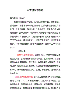 中青班学习总结.docx
