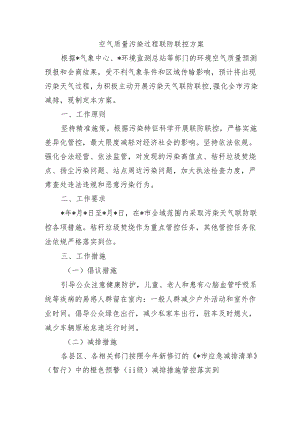 空气质量污染过程联防联控方案.docx