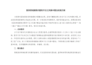 2篇2024年医保领域腐败问题和不正之风集中整治实施方案.docx