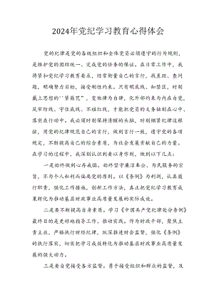 2024年开展党纪学习教育个人心得体会 （13份）.docx