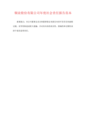 铜业股份有限公司年度社会责任报告范本.docx