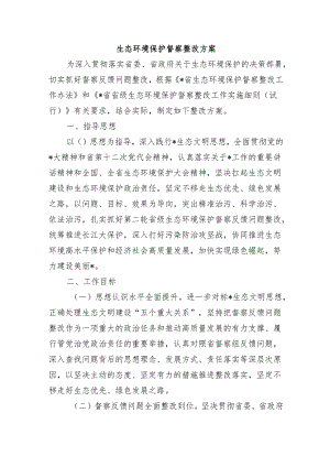 生态环境保护督察整改方案.docx