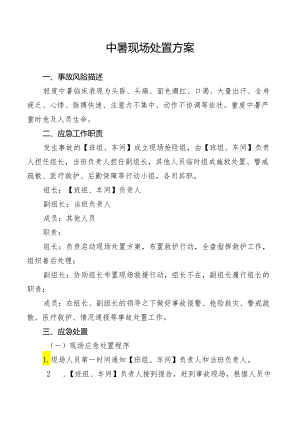 中暑现场处置方案.docx