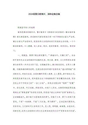 2024观警示教育片心得体会集合编.docx