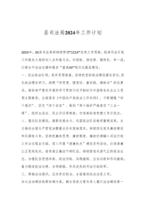 县司法局2024年工作计划.docx