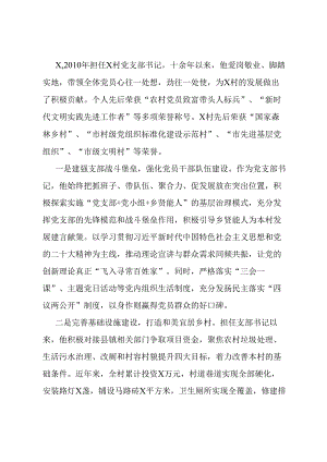 村党支部书记个人先进事迹.docx