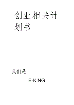 X淘宝网店创业计划书.docx