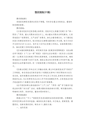 整改措施（31篇）.docx