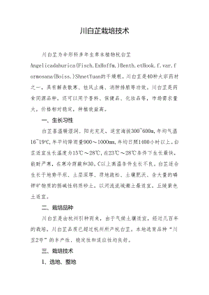 川白芷栽培技术.docx