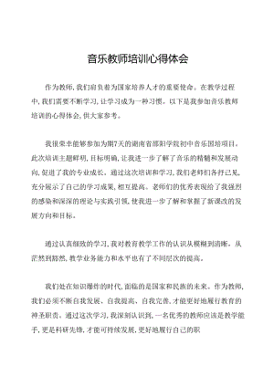 音乐教师培训心得体会.docx